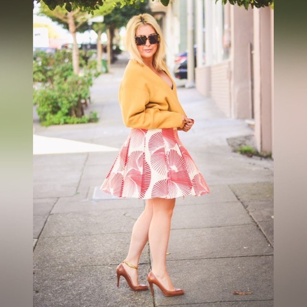 NFS Diane Von Furstenberg Sundial Pleated Wrap Skirt - Picture 6 of 13